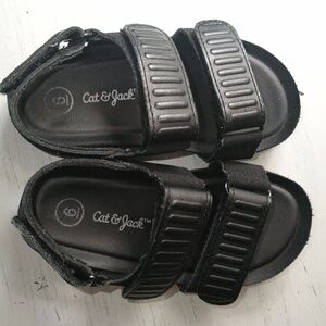 Cat & Jack Black Leather Sandal